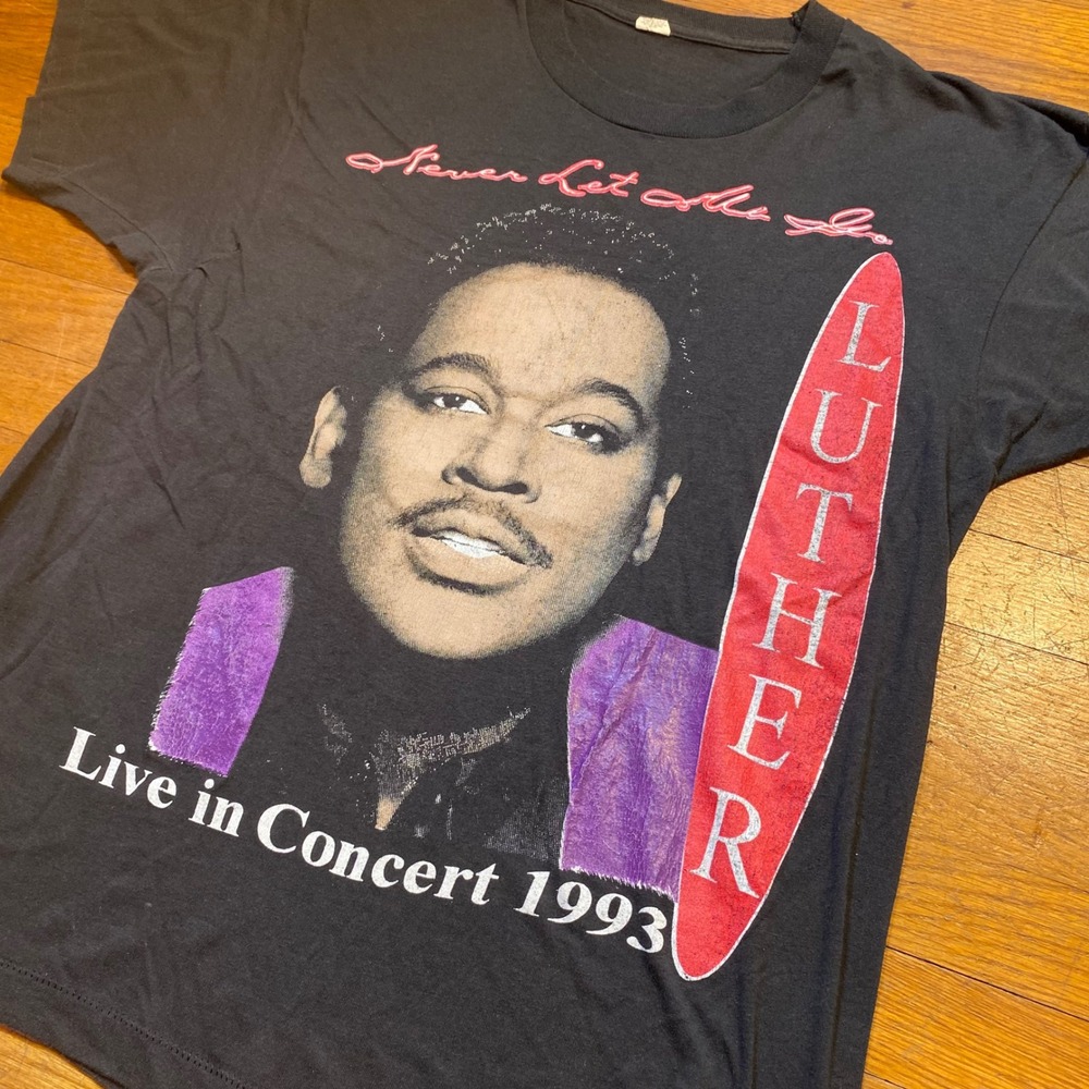 Vintage 1993 Luther Vandross En Vogue Tour Shirt RNB Mens Large Screen Stars - Picture 2 of 8